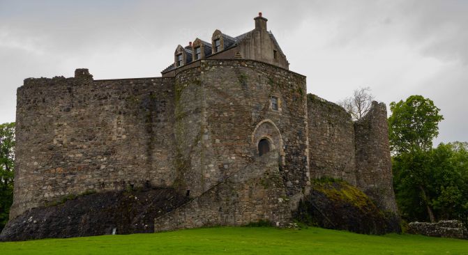 The stunning Dunstaffnage Castle near Oban, Argyll, Scotland image