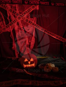 Halloween Pumpkin Glowing In Dark