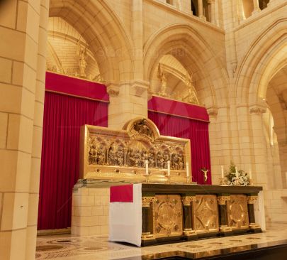 Inside the beautiful Buckfast Abbey