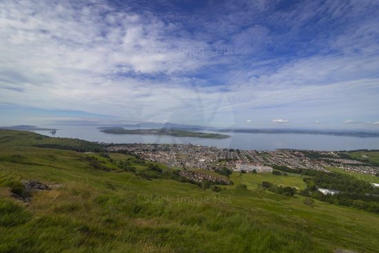 View of seaside town on West Coast of Scotland