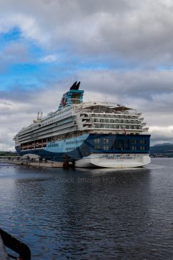 The Marella Explorer 2 getting ready to leave Greenock port, Scotland