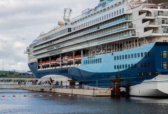 Marella Explorer 2 cruise ship docked in Greenock, Scotland
