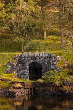 Old launching platform and boat shed
