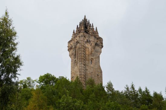 The famous Wallace Monument in historic town of Stirling