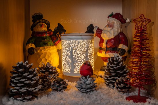 Christmas Scene With Snow